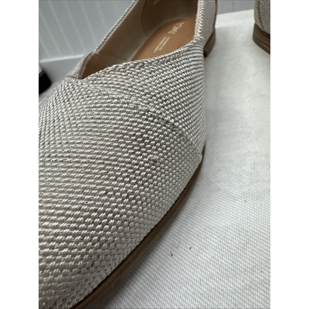 Toms Loafer Women's Flat Beige SlipOns 8W Work Church Everyday Office New No Box - Picture 8 of 16